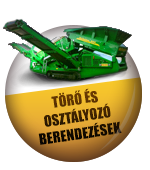 Törő, osztályozó gép
