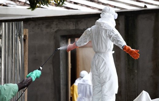Fertőtlenítés az Ebola miatt